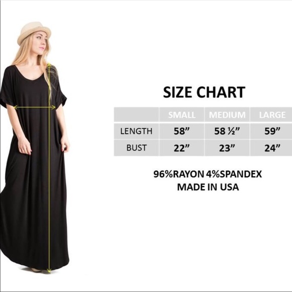 ⬇️✨2XHP✨NWT Black Oversized Curved Hem Maxi Dress - Picture 3 of 3